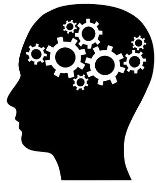 Head creativity engine  progress innovation illustration Illustrazione stock