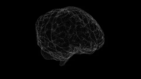 Head Up Display of Advance Human Biomedical Diagnostic Brain Video stock 121902637