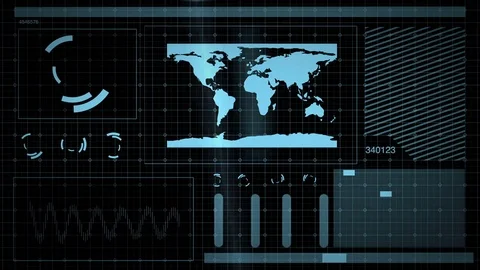 Head up display  background.futuristic desktop screen background. Stock Footage 81196872