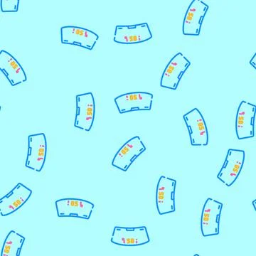 Head up display hud augmented reality vector seamless pattern イラスト素材