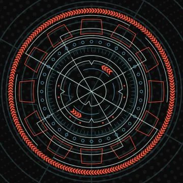 Head up display user interface element Stock Illustration