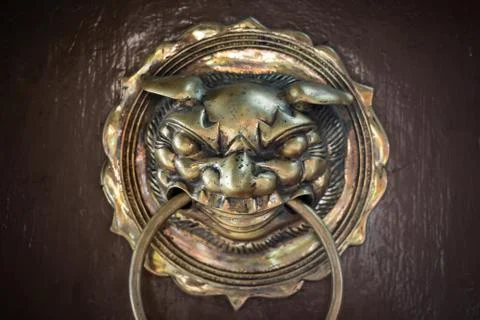 Head door knocker Stock Photos