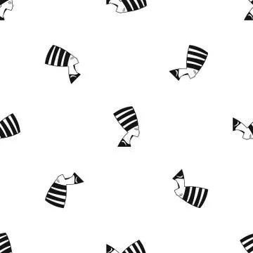 The head of the Egyptian queen pattern seamless black Illustrazione stock