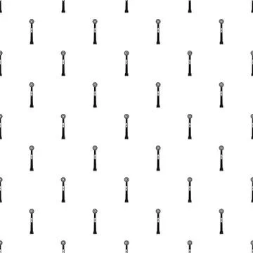 Head of electro toothbrush pattern seamless vector Stock Illustration