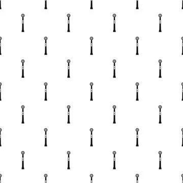 Head of electro toothbrush pattern seamless Illustrazione stock