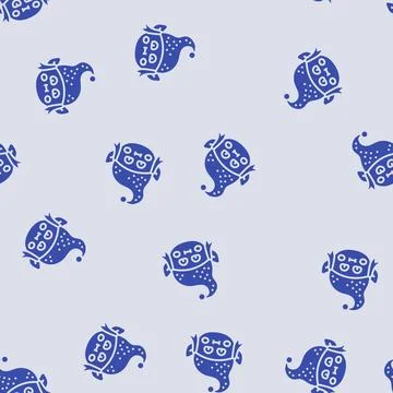 Head elf cute xmas glyph seamless pattern Stock Illustration