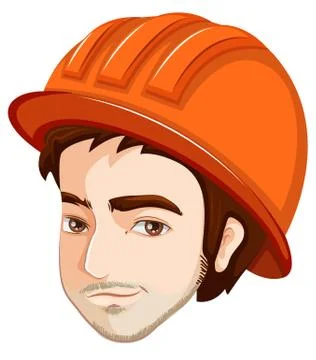 A head of an engineer 스톡 일러스트