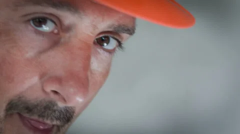 A Head Is Examining Drafts On The Tablet. Close-Up RAW Video 2 Stock Footage 30441837