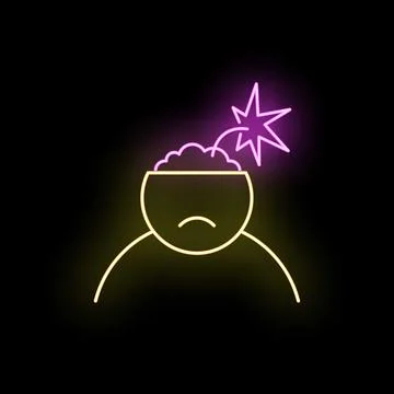 Head exploding with stress and mental pressure Illustrazione stock