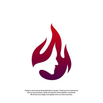 Head Fire logo concept, Mind fire logo, spirit mindset logo, flame head logo  Stock Illustration