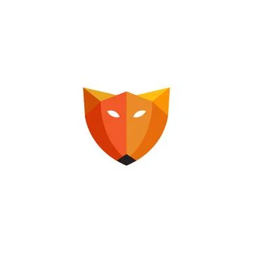 Head fox logo 스톡 일러스트