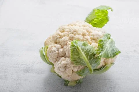 Head of Fresh Cauliflower Stock Photos