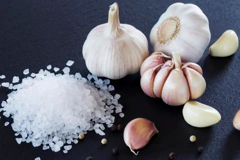 Head of garlic Stock Photos