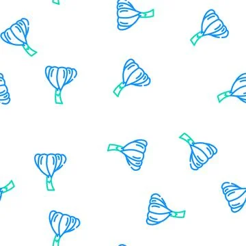 Head of garlic vector seamless pattern Stock Illustration