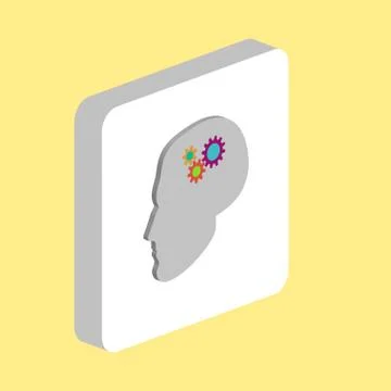 Head Gears computer symbol Stock Illustration