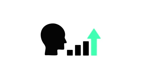 Head Graph icon animation. 4K motion animation. Stock Footage 299906102