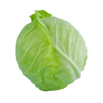 Head of green cabbage Stock Photos