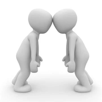 Head on head Stock Illustration