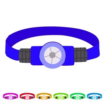 Head headlamp flashlight vector cartoon graphic Stock Illustration