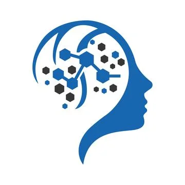 Head Health logo template vector. Head intelligence logo designs concept vector. Stock Illustration