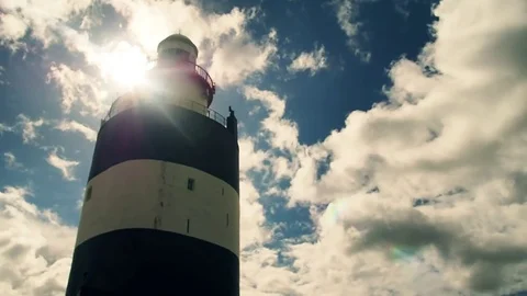 Head Hook, the oldest lighthouse in Europe Stock Footage 74086182