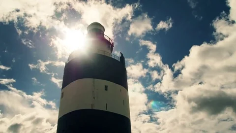 Head Hook, the oldest lighthouse in Europe Stock Footage 74086226