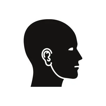 Head icon design profile contour. Vector illustration. Stock Illustration