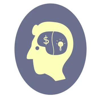 Head with idea Stock-Illustration