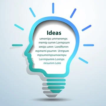Head  idea Illustrazione stock