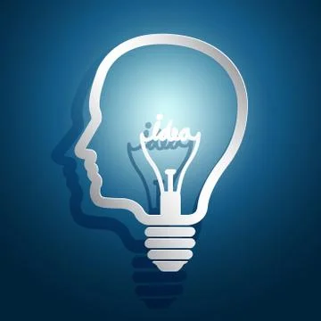Head idea Stock Illustration