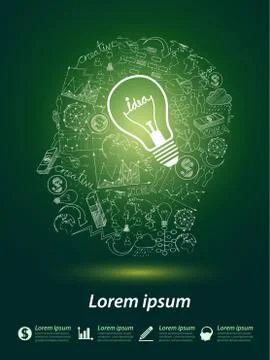 Head idea Stock Illustration