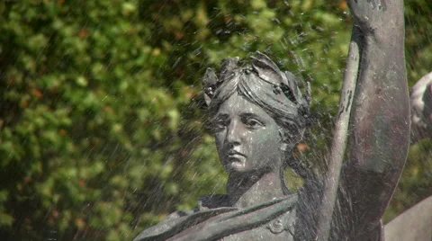 The head of justice statue Stock Footage 55857838