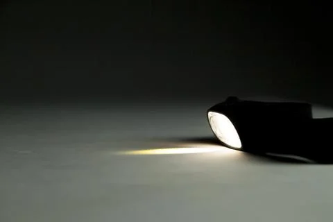 Head lamp. Camping concept. Light concept. Stock Photos