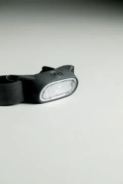Head lamp. Camping concept. Light concept. Stock Photos