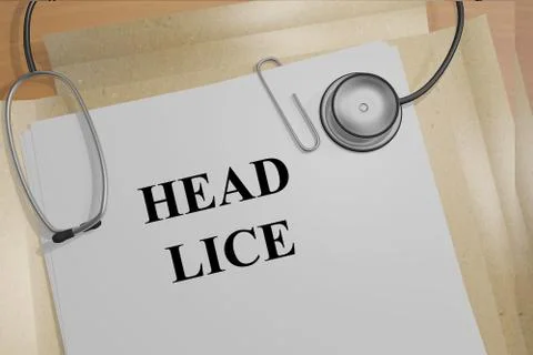 Head Lice concept Illustrazione stock