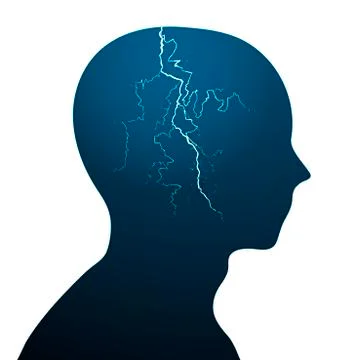 Head lightning Stock Illustration