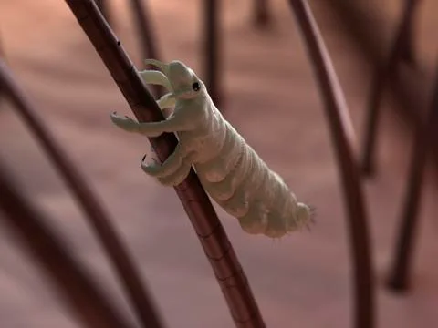 Head louse, artwork Stockillustratie