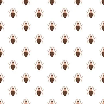 Head louse insect infestation seamless pattern background Stock Illustration