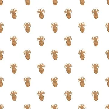 Head louse repeating pattern creating seamless background texture Stock Illustration