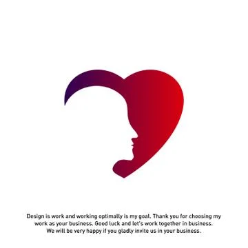 Head love logo vector, Head intelligence logo designs concept vector - Vector Stock Illustration