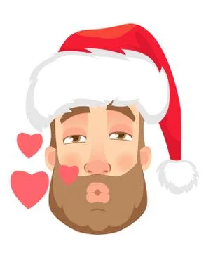 Head of man in hat Stock Illustration