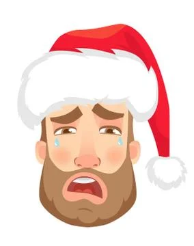 Head of man in hat Stock Illustration