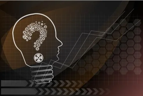 Head of a manikin with a question mark inside it, concept of questions and do Stock Illustration