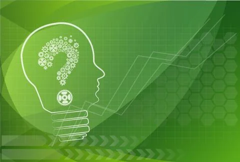 Head of a manikin with a question mark inside it, concept of questions and do Stock Illustration