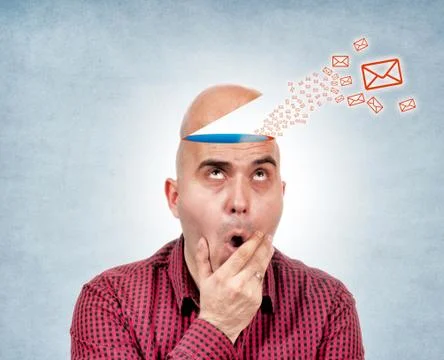 Head message Stock Photos