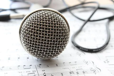 Head microphone Foto stock