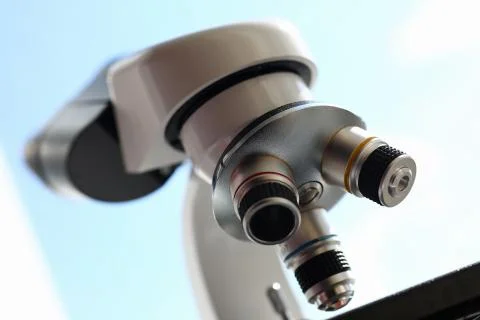 The head microscope on the background of Stock Photos