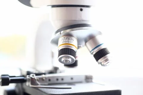 The head microscope on the background of Stock Photos