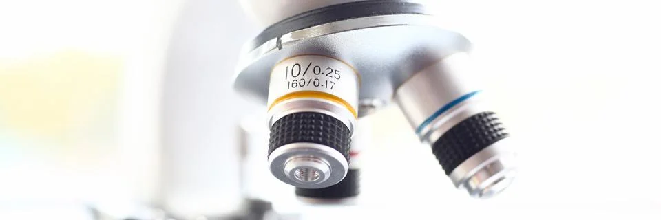The head microscope on the background of Stock Photos