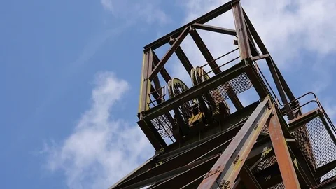 Head of mine shaft Video stock 80264250